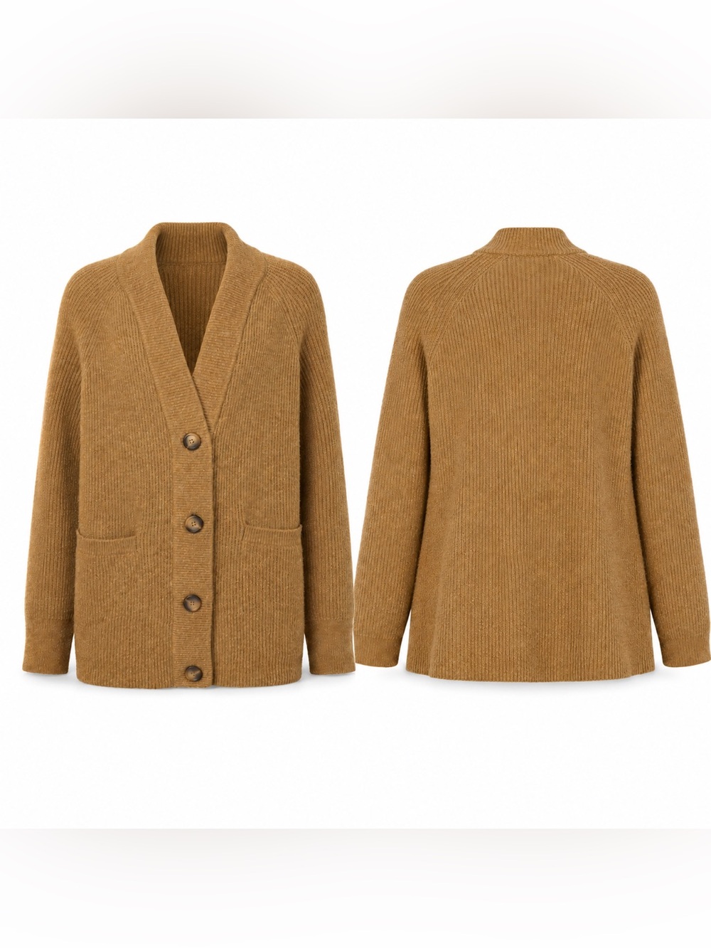 Denver Hayes Women's XXL Brown Shawl Collar Cardigan